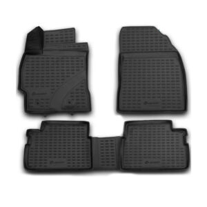 Novline Σετ Μπροστινά και Πίσω Πατάκια 4τμχ Τύπου Σκαφάκι για Toyota Corolla Μαύρα Κωδικός: NLC.48.15.210K