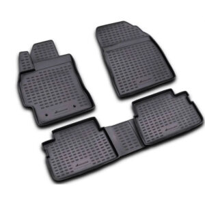 Novline Σετ Μπροστινά και Πίσω Πατάκια 4τμχ Τύπου Σκαφάκι για Toyota Auris 2013 Γκρι / Μαύρο Κωδικός: NLC.48.16.210KN