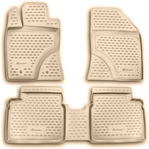 Novline Σετ Μπροστινά και Πίσω Πατάκια 4τμχ Τύπου Σκαφάκι για Toyota Avensis Μπεζ Κωδικός: NLC.48.19.212K