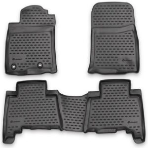 Novline Σετ Μπροστινά και Πίσω Πατάκια 4τμχ Τύπου Σκαφάκι για Toyota Land Cruiser 2013-2015 Γκρι Κωδικός: NLC.48.74.211K