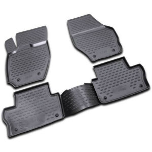 Novline Σετ Μπροστινά και Πίσω Πατάκια 4τμχ Τύπου Σκαφάκι για Volvo XC 60 Μαύρα Κωδικός: NLC.50.09.210