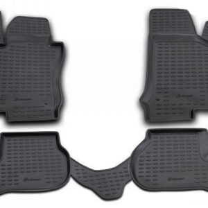 Novline Σετ Μπροστινά και Πίσω Πατάκια 4τμχ Τύπου Σκαφάκι για Volkswagen Golf 2008 Μαύρα Κωδικός: NLC.51.05.210