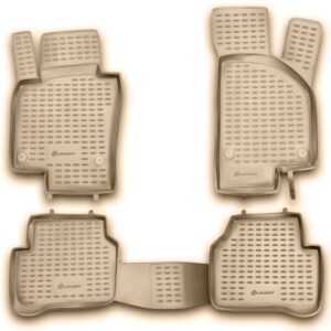 Novline Σετ Μπροστινά και Πίσω Πατάκια 4τμχ Τύπου Σκαφάκι για Volkswagen Passat Μπεζ Κωδικός: NLC.51.06.212