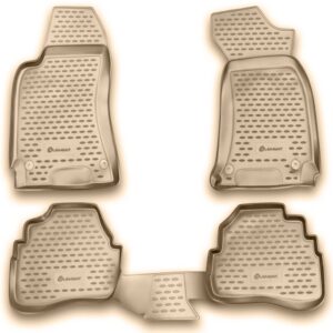 Novline Σετ Μπροστινά και Πίσω Πατάκια 4τμχ Τύπου Σκαφάκι για Volkswagen Passat 1996-2005 Μπεζ Κωδικός: NLC.51.09.212K