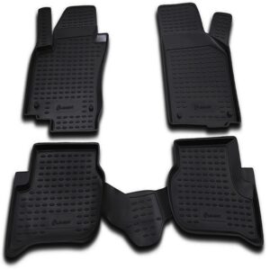 Novline Σετ Μπροστινά και Πίσω Πατάκια 4τμχ Τύπου Σκαφάκι για Volkswagen Golf Μαύρα Κωδικός: NLC.51.16.210