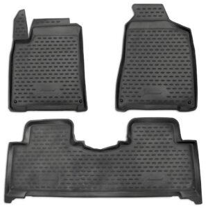 Novline Σετ Μπροστινά και Πίσω Πατάκια 3τμχ Τύπου Σκαφάκι για Ssangyong Korando 2010-2019 Γκρι Κωδικός: NLC.61.11.211H