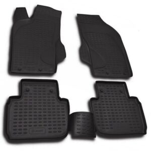 Novline Σετ Μπροστινά και Πίσω Πατάκια 4τμχ Τύπου Σκαφάκι για Alfa Romeo Alfa 147 2000+ Μαύρα Κωδικός: NLC.02.02.210