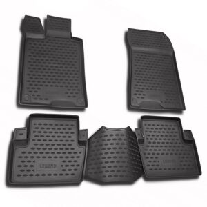 Novline Σετ Μπροστινά και Πίσω Πατάκια 4τμχ Τύπου Σκαφάκι για Alfa Romeo Alfa 147 Γκρι Κωδικός: NLC.02.02.211