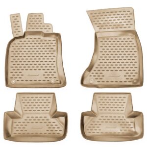 Novline Σετ Μπροστινά και Πίσω Πατάκια 4τμχ Τύπου Σκαφάκι για Audi Q5 2008-2017 Μπεζ Κωδικός: NLC.04.15.212