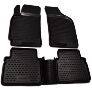 Novline Σετ Μπροστινά και Πίσω Πατάκια 4τμχ Τύπου Σκαφάκι για Chevrolet Lacetti 2004-2009 Μαύρα Κωδικός: NLC.08.05.210K