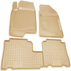 Novline Σετ Μπροστινά και Πίσω Πατάκια 4τμχ Τύπου Σκαφάκι για Chevrolet Captiva 2006-2011 Μπεζ Κωδικός: NLC.08.07.212K