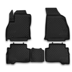 Novline Σετ Μπροστινά και Πίσω Πατάκια 4τμχ Τύπου Σκαφάκι για Citroen Nemo 2008 Μαύρα Κωδικός: NLC.10.29.210KH