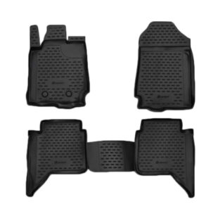 Novline Σετ Μπροστινά και Πίσω Πατάκια 4τμχ Τύπου Σκαφάκι για Ford Ranger 2011 Μαύρα Κωδικός: NLC.16.35.210K