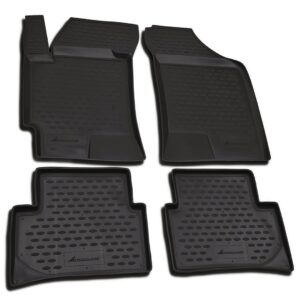 Novline Σετ Μπροστινά και Πίσω Πατάκια 4τμχ Τύπου Σκαφάκι για Hyundai Coupe 2001-2009 Μαύρα Κωδικός: NLC.20.16.210K