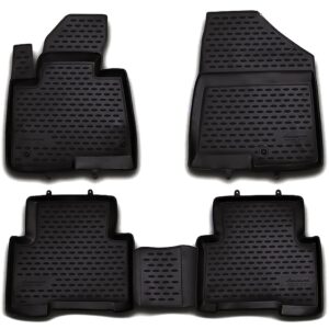 Novline Σετ Μπροστινά και Πίσω Πατάκια 4τμχ Τύπου Σκαφάκι για Hyundai Santa Fe 2012-2018 Μαύρα Κωδικός: NLC.20.53.210H