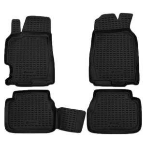 Novline Σετ Μπροστινά και Πίσω Πατάκια 4τμχ Τύπου Σκαφάκι για Mazda 6 4/5D 2002-2012 Μαύρα Κωδικός: NLC.33.02.210