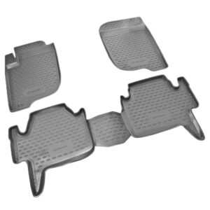 Novline Σετ Μπροστινά και Πίσω Πατάκια 4τμχ Τύπου Σκαφάκι για Mitsubishi Pajero 2008+ Μαύρα Κωδικός: NLC.35.20.210