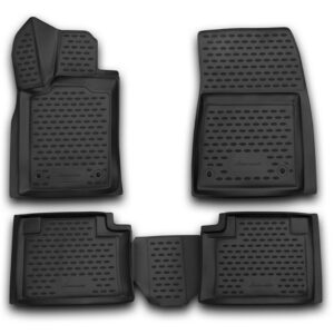 Novline Σετ Μπροστινά και Πίσω Πατάκια 4τμχ Τύπου Σκαφάκι για Jeep Grand Cherokee 2014-2021 Μαύρα Κωδικός: NLC.3D.24.09.210