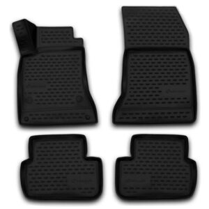 Novline Σετ Μπροστινά και Πίσω Πατάκια 4τμχ Τύπου Σκαφάκι για Mercedes-Benz B Class W246 2011 Μαύρα Κωδικός: NLC.3D.34.40.210