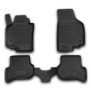 Novline Σετ Μπροστινά και Πίσω Πατάκια 4τμχ Τύπου Σκαφάκι για Seat Altea 2004 Μαύρα Κωδικός: NLC.44.01.210