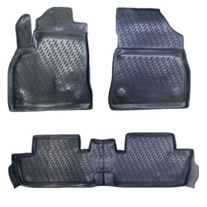 Novline Σετ Μπροστινά και Πίσω Πατάκια 3τμχ Τύπου Σκαφάκι για Peugeot 3008 Μαύρα Κωδικός: CARPGT00023