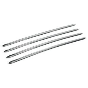 Lampa Αυτοκόλλητα Αυτοκινήτου Strips 4 x 1.2cm σε Ασημί Χρώμα 4τμχ Κωδικός: L2087.0