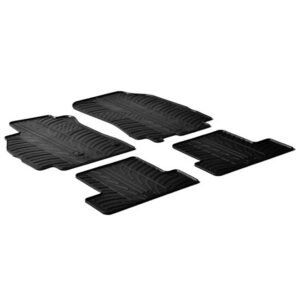 Lampa Σετ Μπροστινά και Πίσω Πατάκια 4τμχ Τύπου Σκαφάκι για Renault Megane Μαύρα Κωδικός: L2430.5