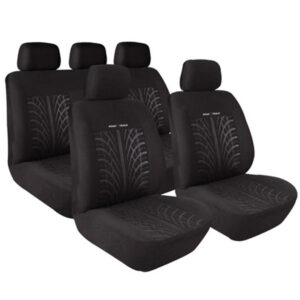 Lampa Σετ Καλύμματα Αυτοκινήτου 9τμχ Πολυεστερικά Road Track Μαύρα