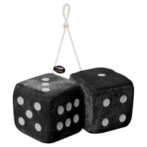 Simoni Racing Διακοσμητικά Ζάρια Αυτοκινήτου Μαύρο Κωδικός: SRBD/N