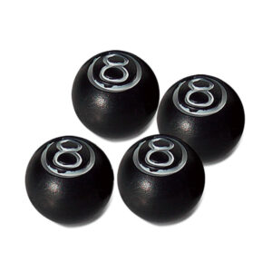 Simoni Racing Καπάκια Βαλβίδων Μπάλες Μπιλιάρδου No8 Μαύρο 4τμχ Κωδικός: SRCAPS/8