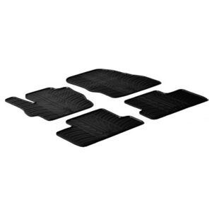 Lampa Σετ Μπροστινά και Πίσω Πατάκια 4τμχ Τύπου Σκαφάκι για Mazda 3 Μαύρα Κωδικός: L2436.4