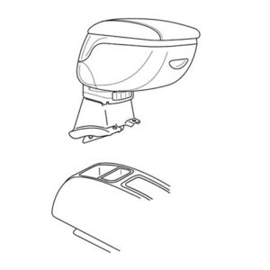 Lampa Βάση Στήριξης Τεμπέλη Αυτοκινήτου Συμβατή με Suzuki Wagon R+ σε Μαύρο Χρώμα Κωδικός: L5612.6