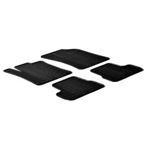 Lampa Σετ Μπροστινά και Πίσω Πατάκια 4τμχ Τύπου Σκαφάκι για Citroen C3 2016 Μαύρα Κωδικός: L2460.5