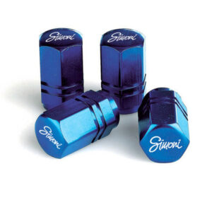 Simoni Racing Καπάκια Βαλβίδων Exagonal Μπλε 4τμχ Κωδικός: SRCAPS2/B