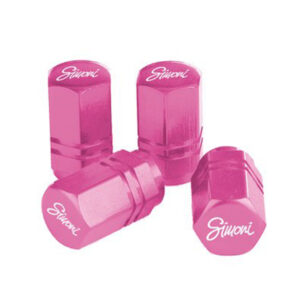Simoni Racing Καπάκια Βαλβίδων Exagonal Ροζ 4τμχ Κωδικός: SRCAPS2/P
