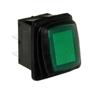 Lampa Rocker Διακόπτης On/Off Αυτοκινήτου Αδιάβροχος Led 12V-24V Universal Πράσινο Κωδικός: L4553.3