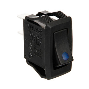 Lampa Rocker Switch Διακόπτης On/Off Αυτοκινήτου με Μπλε Led 10A 12V-24V Universal Μαύρο Κωδικός: L4554.0