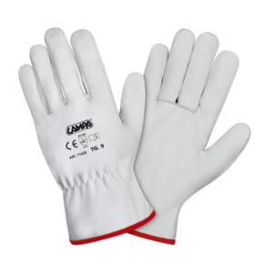 Lampa Γάντια Εργασίας Οδηγού Λευκά Δερμάτινα