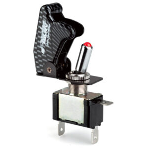 Simoni Racing Carbon Διακόπτης On/Off Αυτοκινήτου 12V Universal Led Μαύρο Κωδικός: SRISR/1C-L