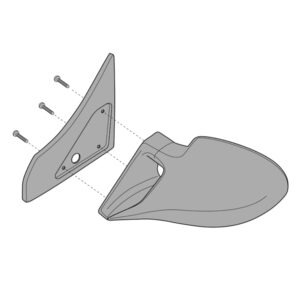 Lampa Βάσεις Καθρεπτών Αυτοκινήτου Skoda Octavia 1996-2004 2τμχ Κωδικός: L1129.0