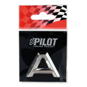 Lampa Αυτοκόλλητο Γράμμα Αυτοκινήτου "A" 2.6cm σε Ασημί Χρώμα Κωδικός: L0706.1