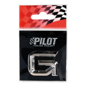 Lampa Αυτοκόλλητο Γράμμα Αυτοκινήτου "G" 2.6cm σε Ασημί Χρώμα Κωδικός: L0706.7