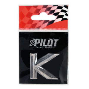 Lampa Αυτοκόλλητο Γράμμα Αυτοκινήτου "K" 2.6cm σε Ασημί Χρώμα Κωδικός: L0707.1