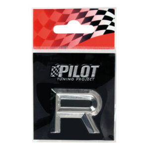Lampa Αυτοκόλλητο Γράμμα Αυτοκινήτου "R" 2.6cm σε Ασημί Χρώμα Κωδικός: L0707.8