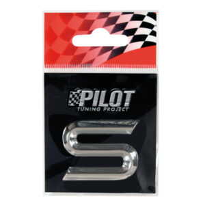 Lampa Αυτοκόλλητο Γράμμα Αυτοκινήτου "S" 2.6cm σε Ασημί Χρώμα Κωδικός: L0707.9