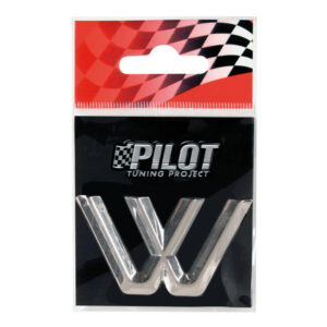 Lampa Αυτοκόλλητο Γράμμα Αυτοκινήτου W σε Ασημί Χρώμα Κωδικός: L0708.3