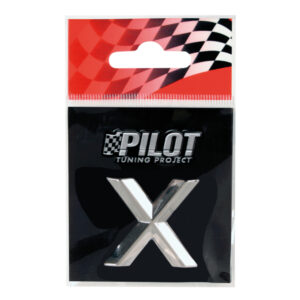 Lampa Αυτοκόλλητο Γράμμα Αυτοκινήτου 2.6cm σε Ασημί Χρώμα Κωδικός: L0708.4