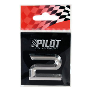 Lampa Αυτοκόλλητος Αριθμός Αυτοκινήτου "2" 2.6cm σε Ασημί Χρώμα Κωδικός: L0708.9