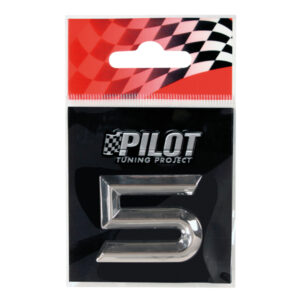 Lampa Αυτοκόλλητος Αριθμός Αυτοκινήτου "5" 2.6cm σε Ασημί Χρώμα Κωδικός: L0709.2