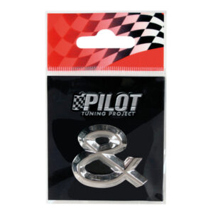 Lampa Αυτοκόλλητο Γράμμα Αυτοκινήτου 2.6cm σε Ασημί Χρώμα Κωδικός: L0709.7